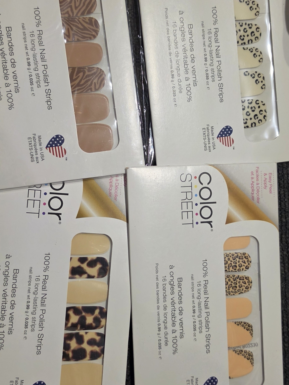 Color Street Beige & Leopard Nail Polish Strips - Neutral/Tan